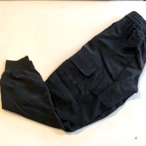 Alice And Olivia silk joggers.